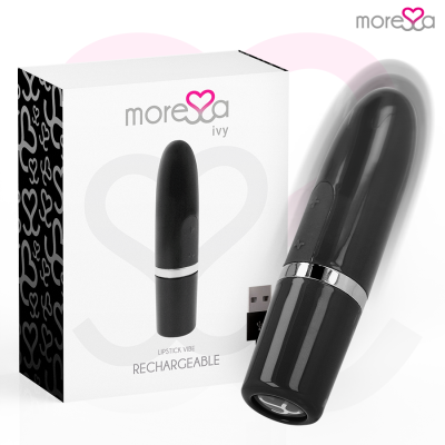 MORESSA IVY MASAJEADOR SIMULADOR LABIAL DE VIAJE NEGRO