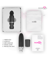 MORESSA IVY MASAJEADOR SIMULADOR LABIAL DE VIAJE NEGRO
