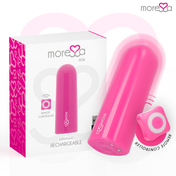 MORESSA NIX POTENTE VIBRADOR MULTI JUEGOS CONTROL REMOTO ROSA