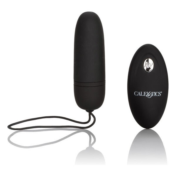 CALEXOTICS HUEVO VIBRADOR DE SILICONA CON MANDO NEGRO