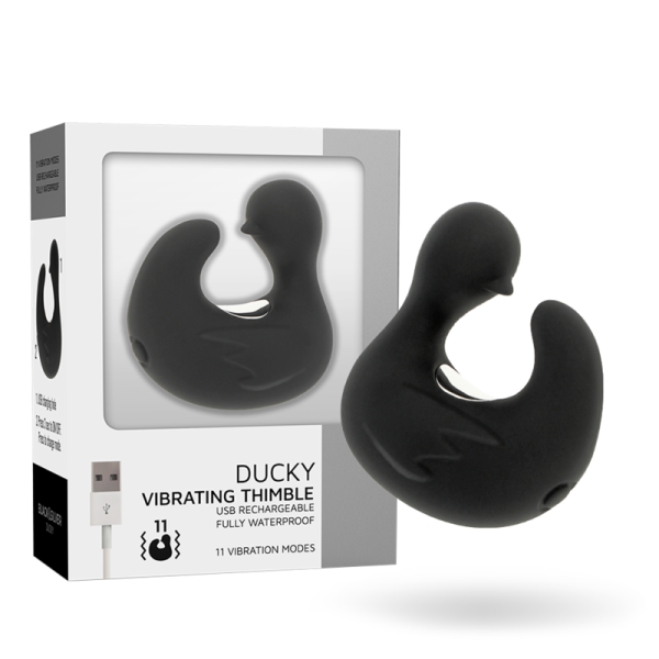 BLACKSILVER DEDAL PATO ESTIMULADOR DE SILICONA RECARGABLE DUCKYMANIA