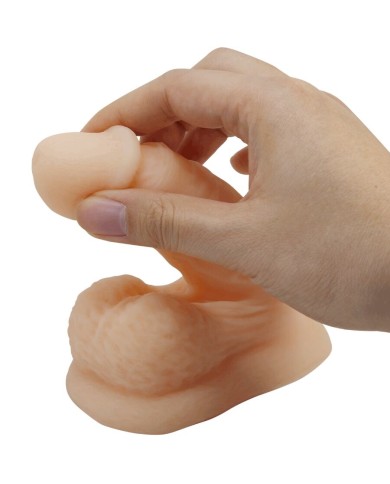 PRETTY LOVE WILDON DILDO ULTRA REALISTICO Y ELASTICO 10 CM NATURAL