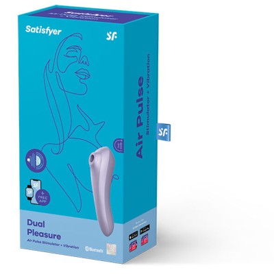 SATISFYER DUAL PLEASURE AIR PULSE VIOLETA