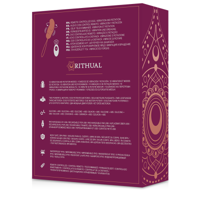 RITHUAL ESHA HUEVO CONTROL REMOTO SISTEMA ROTACION VIBRACION