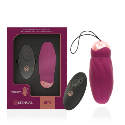 RITHUAL SITA HUEVO CONTROL REMOTO ROTACION DE PERLAS VIBRACION