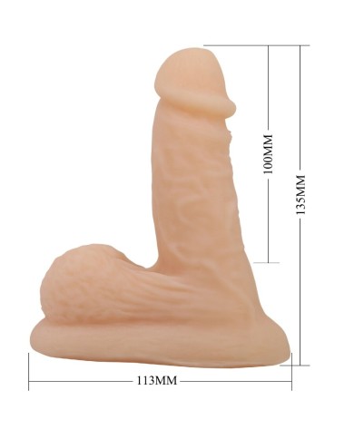 PRETTY LOVE WILDON DILDO ULTRA REALISTICO Y ELASTICO 10 CM NATURAL
