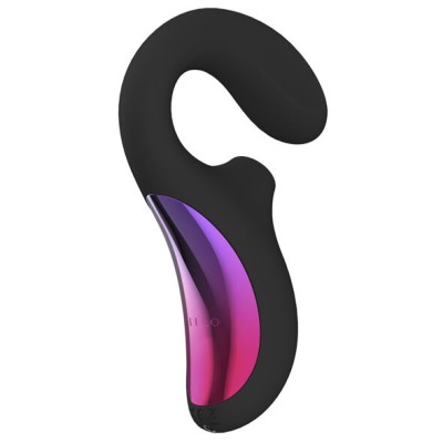 LELO ENIGMA DOBLE ESTIMULACION SUCCION MASAJEADOR NEGRO