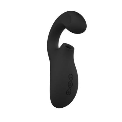 LELO ENIGMA DOBLE ESTIMULACION SUCCION MASAJEADOR NEGRO