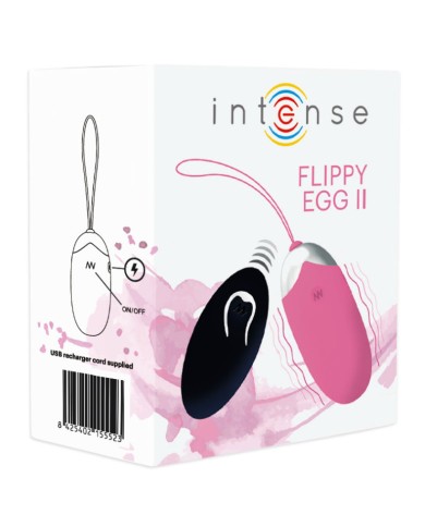 INTENSE FLIPPY II HUEVO RECARGABLE REMOTO ROSA INTENSE FLIPPY II HUEVO RECARGABLE REMOTO ROSA