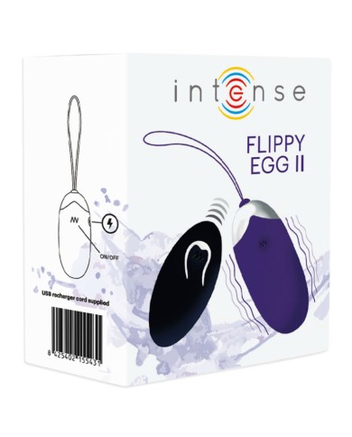 INTENSE FLIPPY II HUEVO RECARGABLE REMOTO LILA INTENSE FLIPPY II HUEVO RECARGABLE REMOTO LILA