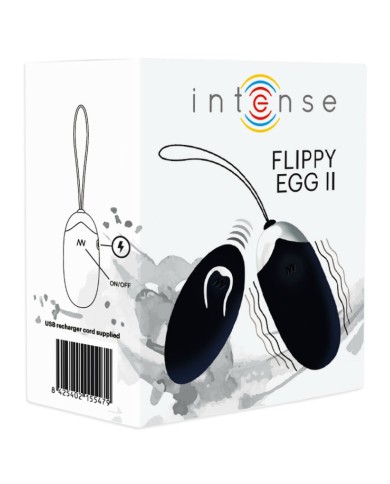 INTENSE FLIPPY II HUEVO RECARGABLE REMOTO NEGRO INTENSE FLIPPY II HUEVO RECARGABLE REMOTO NEGRO
