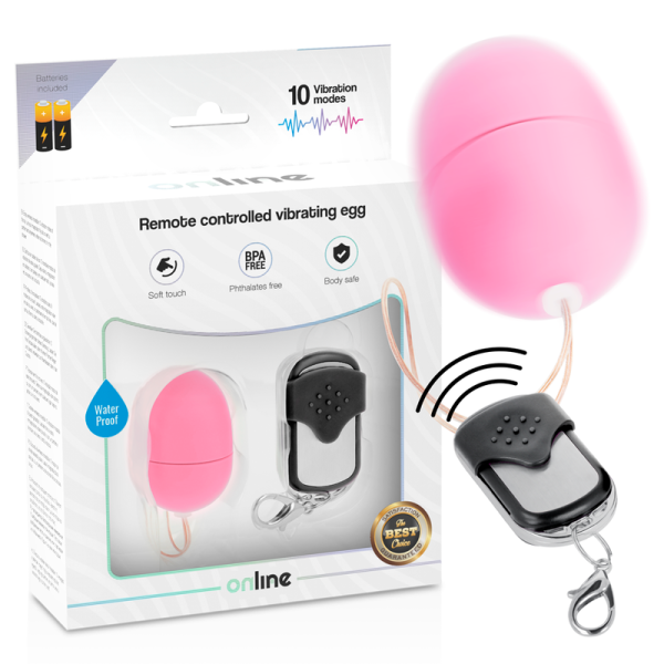 ONLINE HUEVO VIBRADOR CONTROL REMOTO S ROSA