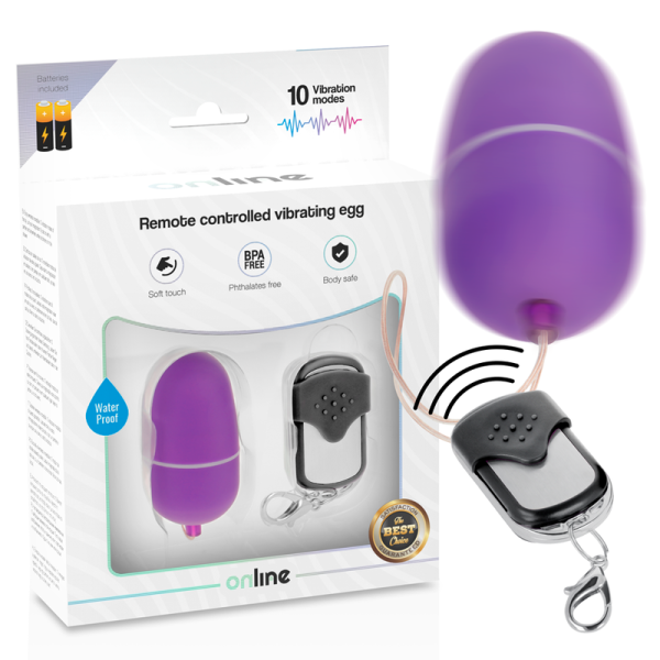ONLINE HUEVO VIBRADOR CONTROL REMOTO M LILA