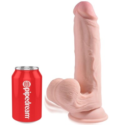 KING COCK PLUS 3D DILDO SWINGING BALLS 203 CM