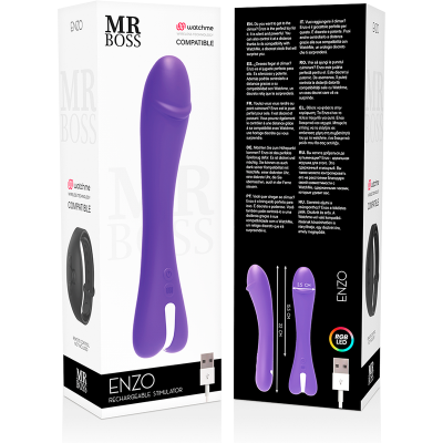 MR BOSS ENZO VIBRADOR MANDO CONTROL REMOTO WATCHME