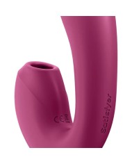 SATISFYER SUNRAY ESTIMULADOR Y VIBRADOR APP ROJO