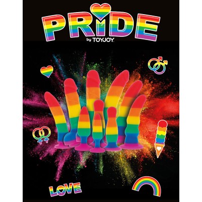 PRIDE DILDO BANDERA LGBT 15 CM