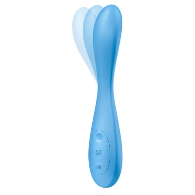 SATISFYER G SPOT FLEX 4 MULTI VIBRADOR APP AZUL
