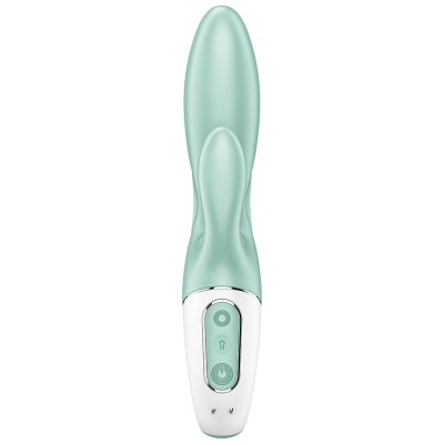 SATISFYER AIR PUMP BUNNY 5 VIBRADOR RABBIT INFLABLE APP VERDE