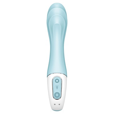 SATISFYER AIR PUMP VIBRATOR 5 VIBRADOR PUNTO G INFLABLE APP AZUL