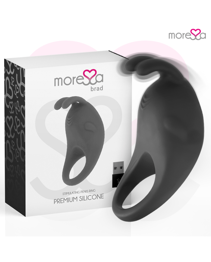 MORESSA BRAD PREMIUM SILICONE RECARGABLE NEGRO MORESSA BRAD PREMIUM SILICONE RECARGABLE NEGRO