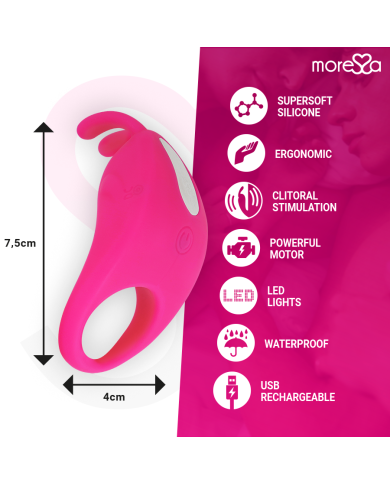MORESSA BRAD PREMIUM SILICONE RECARGABLE ROSA MORESSA BRAD PREMIUM SILICONE RECARGABLE ROSA