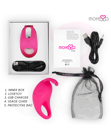 MORESSA BRAD PREMIUM SILICONE RECARGABLE ROSA MORESSA BRAD PREMIUM SILICONE RECARGABLE ROSA