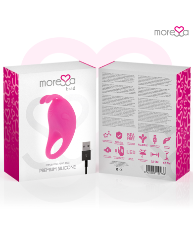 MORESSA BRAD PREMIUM SILICONE RECARGABLE ROSA MORESSA BRAD PREMIUM SILICONE RECARGABLE ROSA