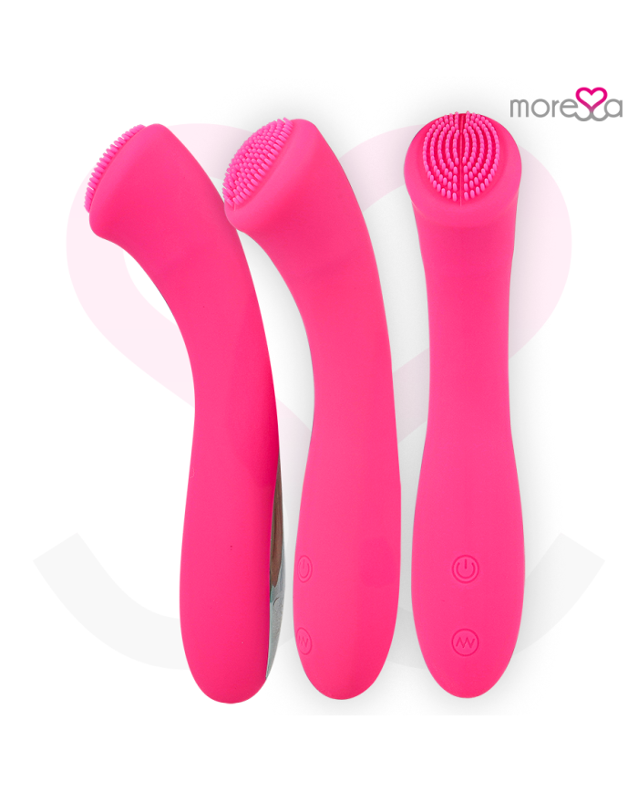 MORESSA CELSO MASAJEADOR DUO PUNTO G Y SUERO PELVICO PREMIUM SILICONE RECARGABLE