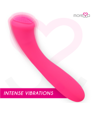 MORESSA CELSO MASAJEADOR DUO PUNTO G Y SUERO PELVICO PREMIUM SILICONE RECARGABLE