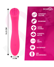 MORESSA CELSO MASAJEADOR DUO PUNTO G Y SUERO PELVICO PREMIUM SILICONE RECARGABLE