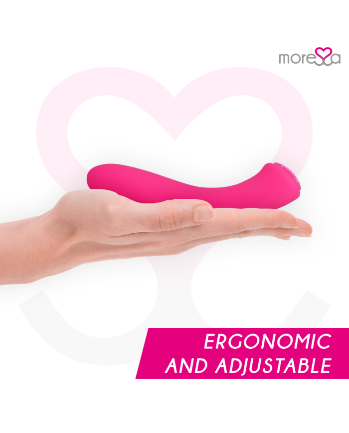 MORESSA CELSO MASAJEADOR DUO PUNTO G Y SUERO PELVICO PREMIUM SILICONE RECARGABLE