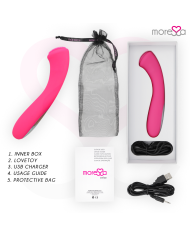 MORESSA CELSO MASAJEADOR DUO PUNTO G Y SUERO PELVICO PREMIUM SILICONE RECARGABLE