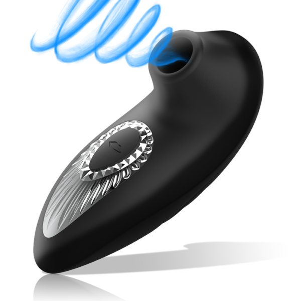 BLACKSILVER DRAKE DELUXE SUCKING VIBE SILICONA RECARGABLE NEGRO