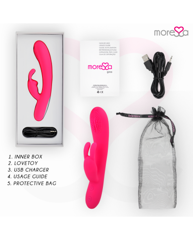 MORESSA GINO TICKLING VAGINAL PREMIUM SILICONE RECARGABLE MORESSA GINO TICKLING VAGINAL PREMIUM SILICONE RECARGABLE