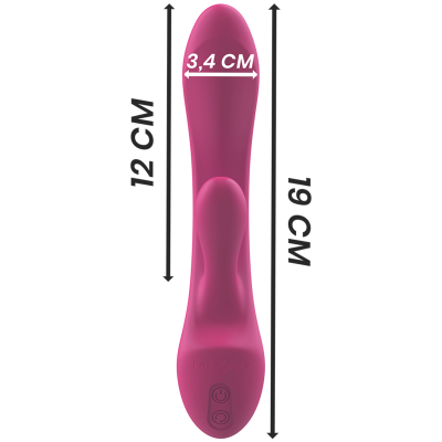 INTENSE LUIGI VIBRADOR RABBIT SILICONA LIQUIDA ROSA