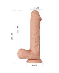 BAILE BEAUTIFUL ENCOUNTER BERGRISI DILDO REALISTICO FLEXIBLE 26 CM NATURAL