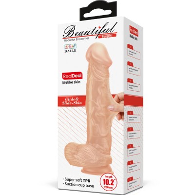 BAILE BEAUTIFUL ENCOUNTER BERGRISI DILDO REALISTICO FLEXIBLE 26 CM NATURAL