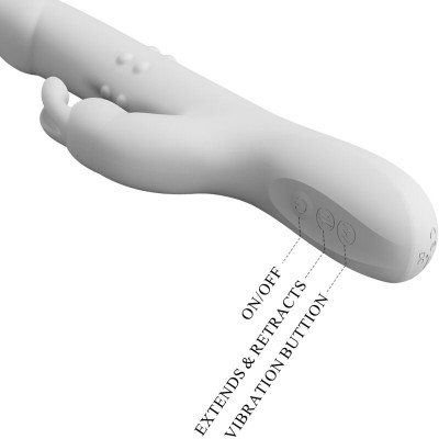 PRETTY LOVE REESE VIBRADOR CON ROTACION PLATEADO