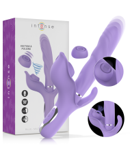 INTENSE BILLIE VIBRADOR MULTIFUNCION RECARGABLE SUCCIONADOR CON PULSADOR MORADO
