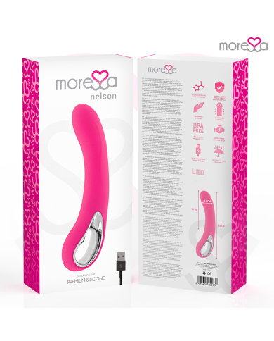 MORESSA NELSON MASAJEADOR PUNTO G PREMIUM SILICONE RECARGABLE MORESSA NELSON MASAJEADOR PUNTO G PREMIUM SILICONE RECARGABLE