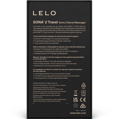 LELO SONA 2 TRAVEL MASAJEADOR SONICO DE CLITORIS MORADO
