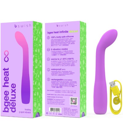 B SWISH BGEE HEAT INFINITE DELUXE VIBRADOR RECARGABLE SILICONA LAVANDA
