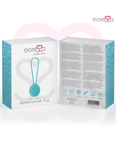 MORESSA OSIAN ONE ENTRENAMIENTO SUELO PELVICO 51gr PREMIUM SILICONA TURQUESA MORESSA OSIAN ONE ENTRENAMIENTO SUELO PELVICO 51gr PREMIUM SILICONA TURQUESA