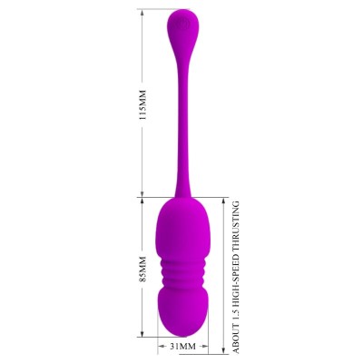 PRETTY LOVE CALLIE HUEVO VIBRADOR RECARGABLE MORADO