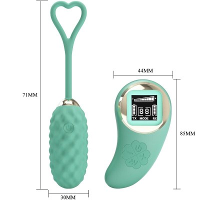 PRETTY LOVE VIVIAN HUEVO VIBRADOR CONTROL REMOTO VERDE