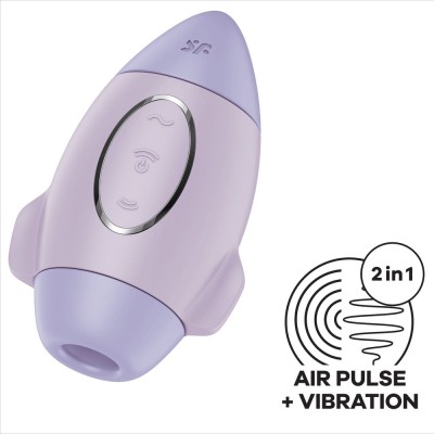 SATISFYER MISSION CONTROL LILA VIBRADOR PEQUENO DE DOBLE IMPULSO