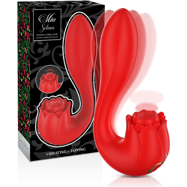 MIA SELENA ESTIMULADOR VIBRATING TAPPING ROJO