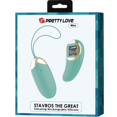 PRETTY LOVE MINA HUEVO VIBRADOR CONTROL REMOTO VERDE