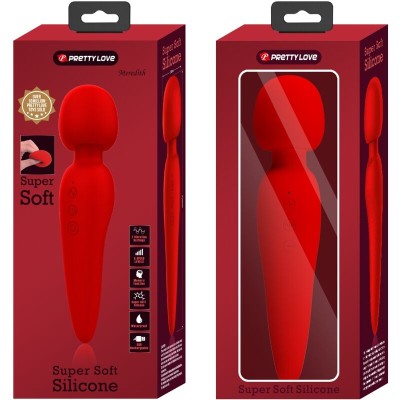 PRETTY LOVE MEREDITH MASAJEADOR 12 MODOS VIBRACION ROJO